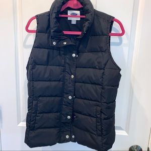 Women’s SZ S OLD NAVY Classic Black Puffer Vest